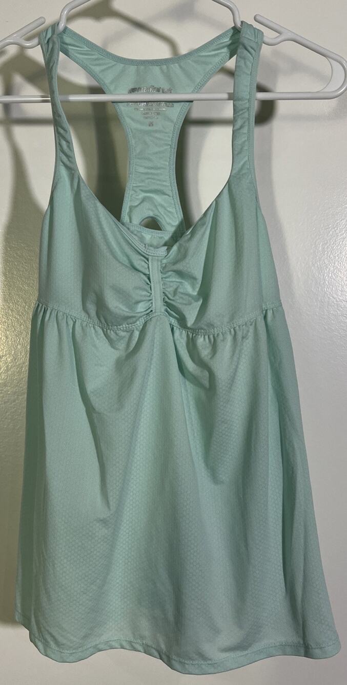 Marika Tek Women’s Size M Light Blue Racerback Athletic Tank Top